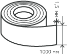 Рулон нержавеющий 1,5х1000 мм.  AISI 304 (08Х18Н10) холоднокатаный,  зеркальный