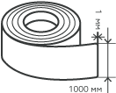 Рулон нержавеющий 1х1000 мм.  AISI 321 (12Х18Н10Т) холоднокатаный,  матовый