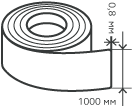 Рулон нержавеющий 0,8х1000 мм.  AISI 201 (12Х15Г9НД) холоднокатаный,  зеркальный